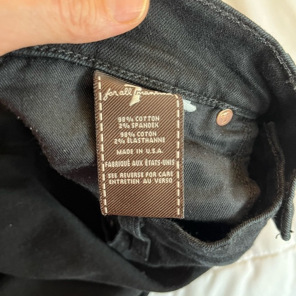 7  For All Mankind Standard Straight-Leg Men's Jeans Black Size 32 - Picture 9 of 14